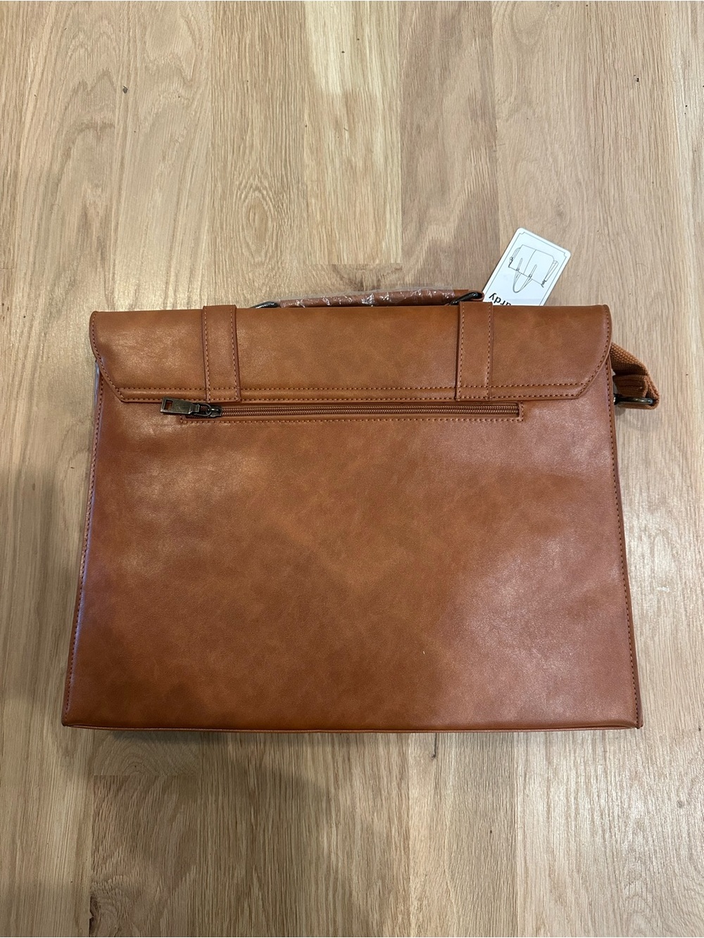 Lubardy Mens Messenger Bag faux Leather 15.6 Inch Work Laptop Briefcase - Picture 5 of 5